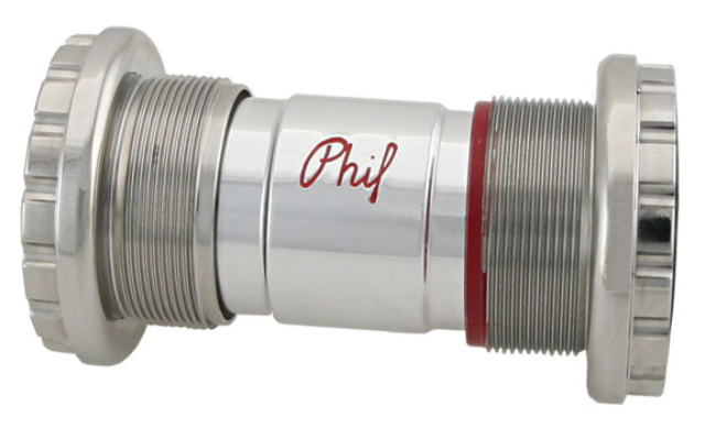 Phil Wood Stainless External 68/73mm BB, Polished